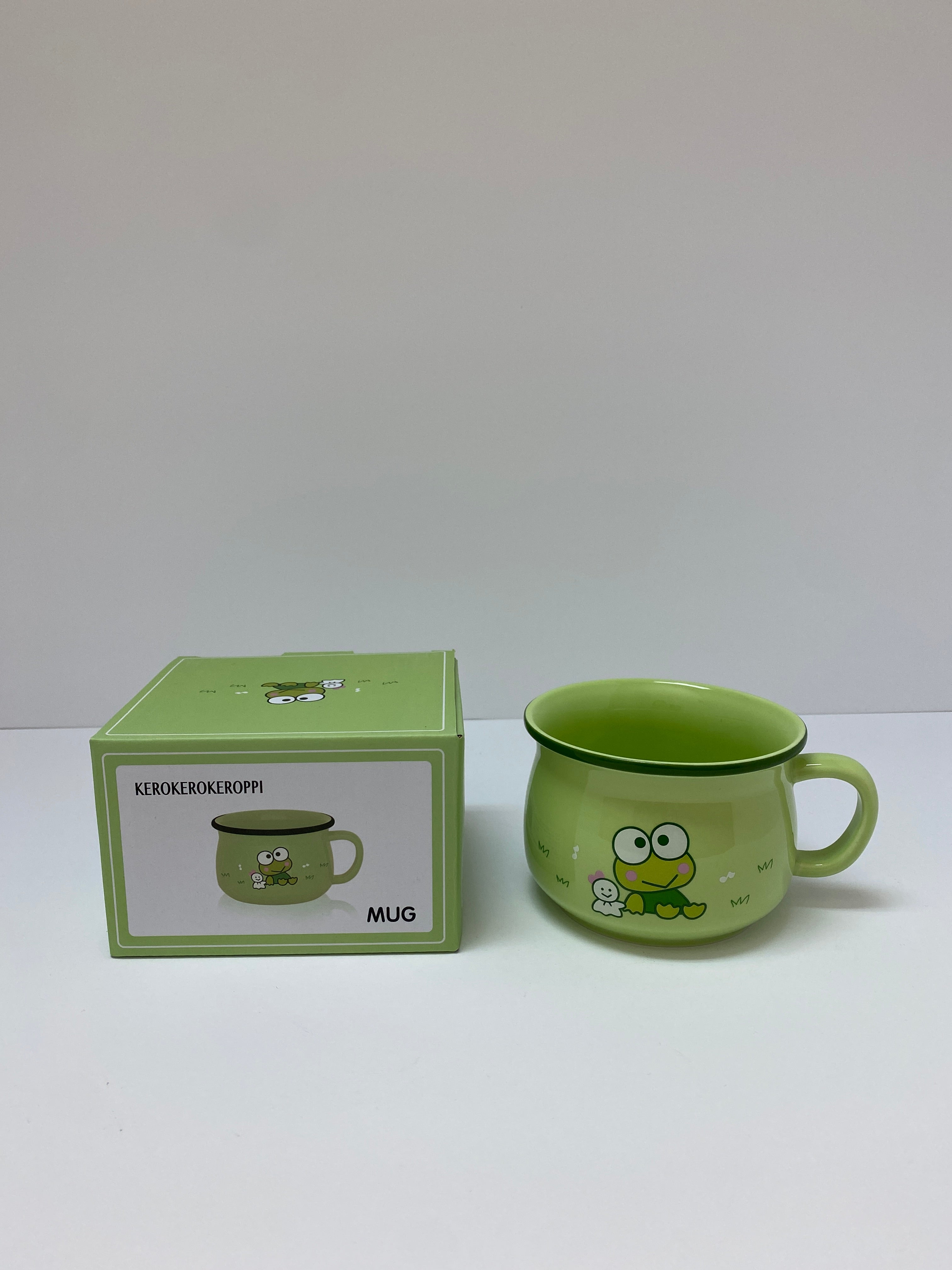 Hello Kitty Friends Universal Studios Coffee Mug Keroppi Green Frog –  Hedgehogs Corner