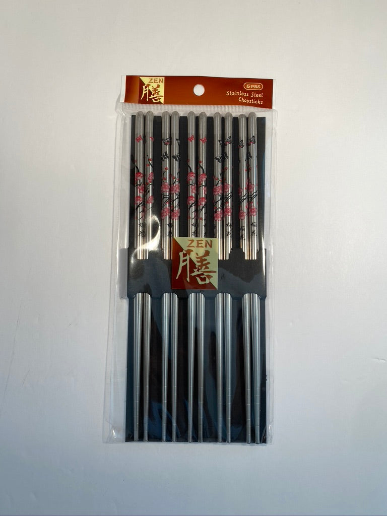 Stainless Steel Chopsticks (Cherry Blossom)