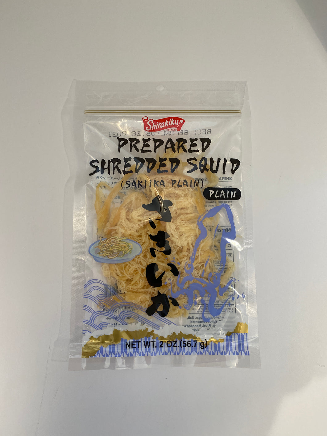 Prepared Shredded Squid (Sakiika Plain)